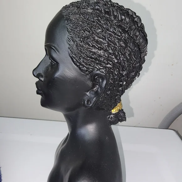African Art Sculptures, Creative African American Bust, - Picture 4 of 5
